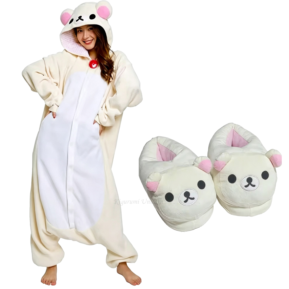 Women Shoes Xxl - Neuer süßer Cartoon-Cosplay-Kigurumi-Einhorn-Bär-Schwester-Onesie, Anime-Jumpsuit-Pyjama für Erwachsene,
