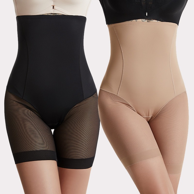 Women Shoes Xxl - 2-Knochen-Stützende High-Waist Bauchformer-Shorts mit Anti-Rutsch-Band, Stretch-Mesh,