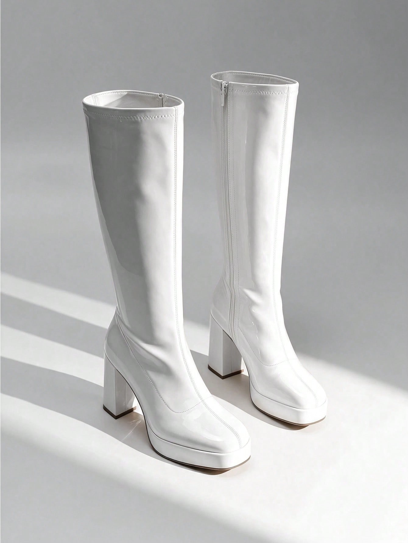 Damen-Kniehohe Gogo-Stiefel, S – Sock Boot Women Bewertung und Preis