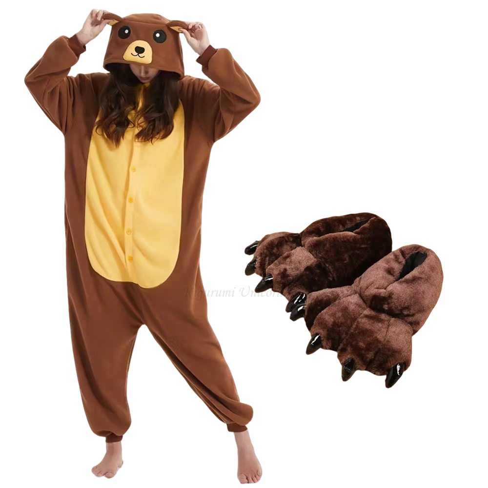 Erwachsenen-Braubär-Kigurumi-E – Women Shoes Xxl Bewertung und Preis