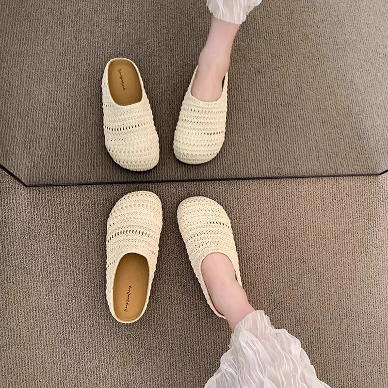 Damen Raffia Gewebte Pantolett – Mule Slip On Bewertung und Preis