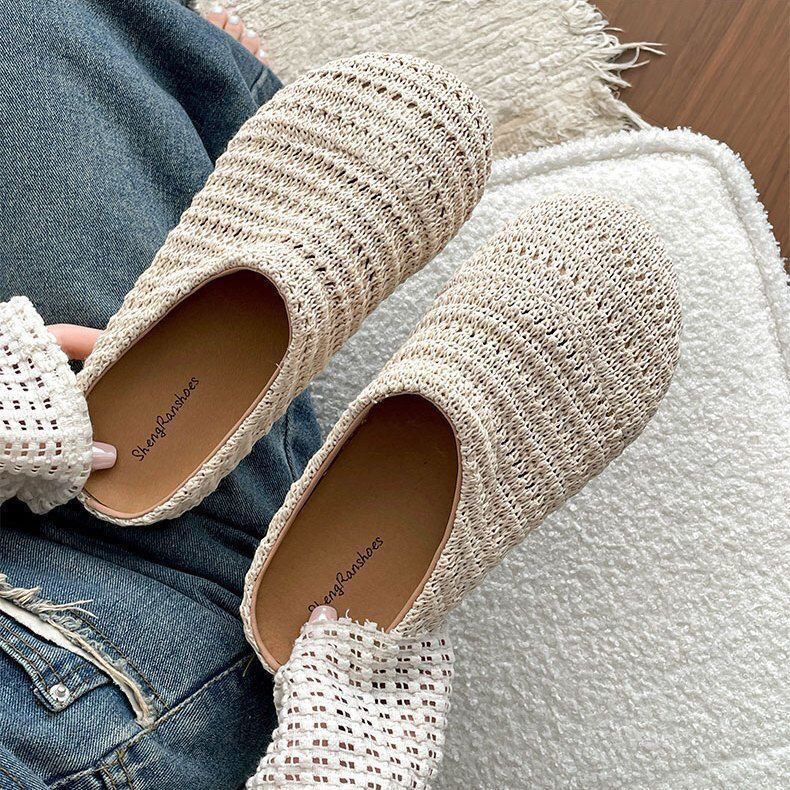 Damen Raffia Gewebte Pantolett – Mule Slip On Bewertung und Preis