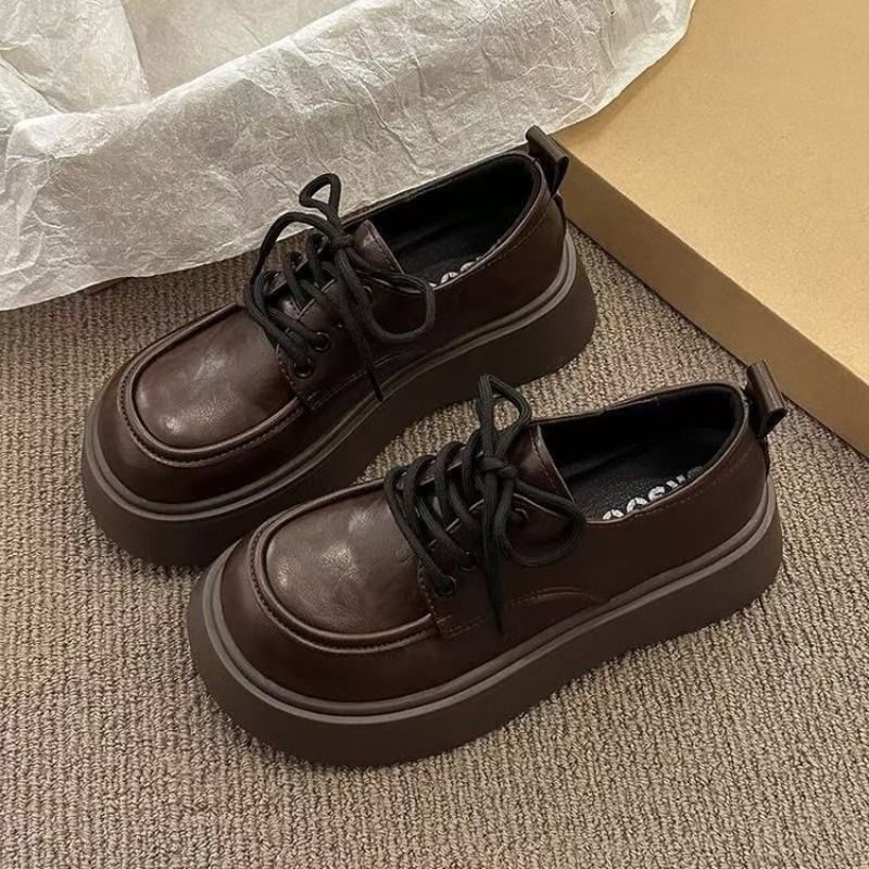 Damen Vintage Braune Schnür-Pl – Oxford Lace Up Women Bewertung und Preis