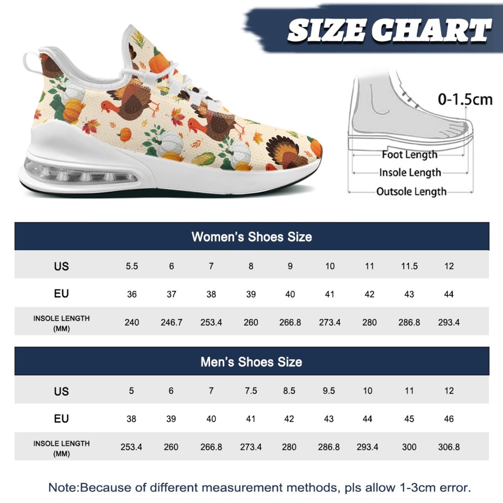 PENSTROLL Thanksgiving Turkey  – Women Shoes Tennis Bewertung und Preis