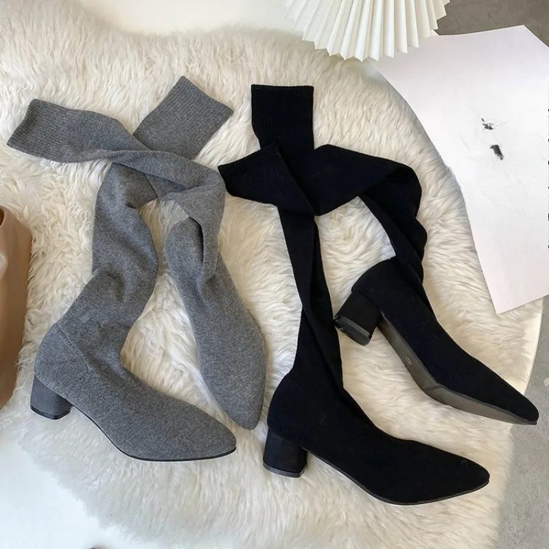 Hohe Kniestrümpfe, Schuhe 2025 – Sock Boot Women Bewertung und Preis