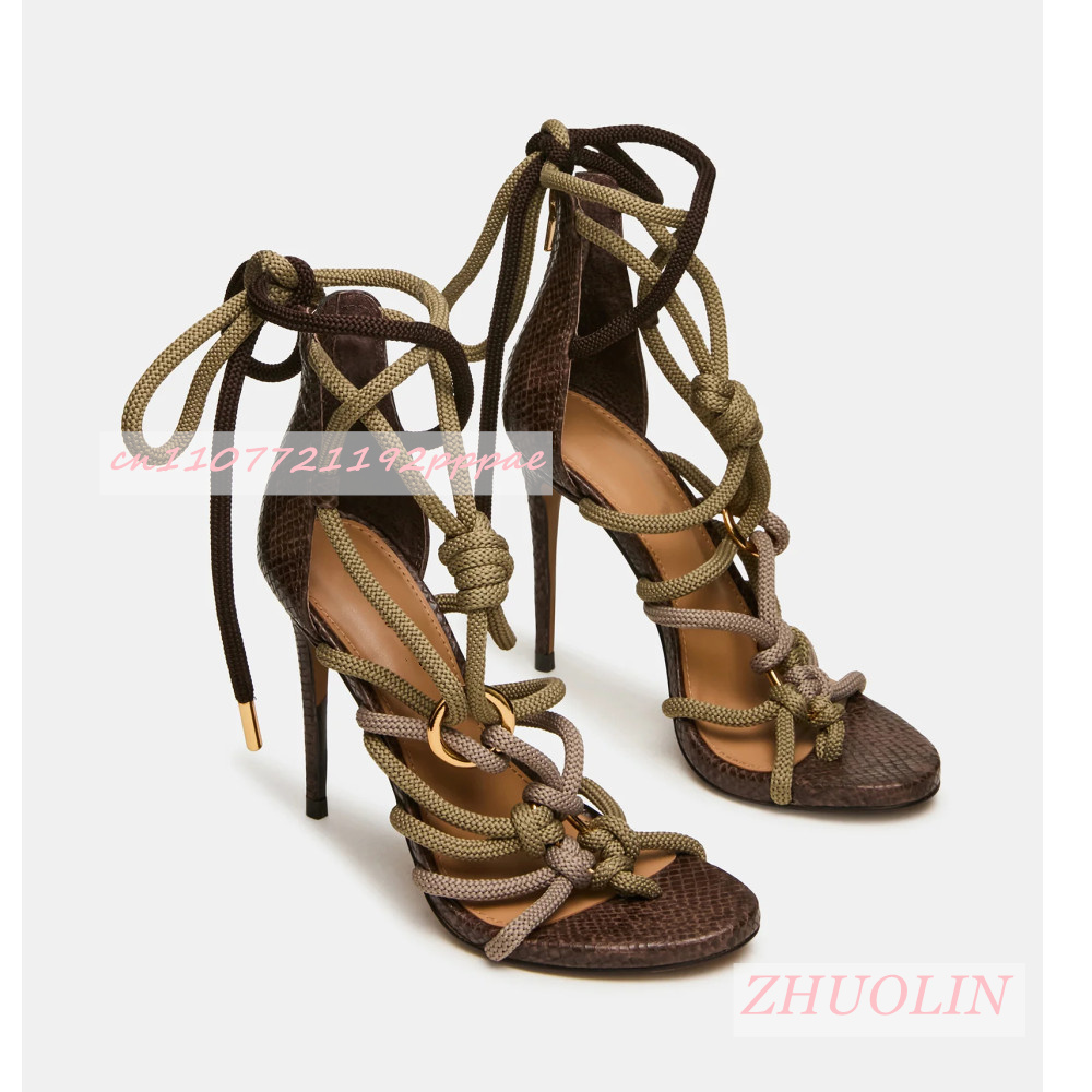 Retro Schlangenleder-Sandalen  – Women'S Shoes Quality Bewertung und Preis