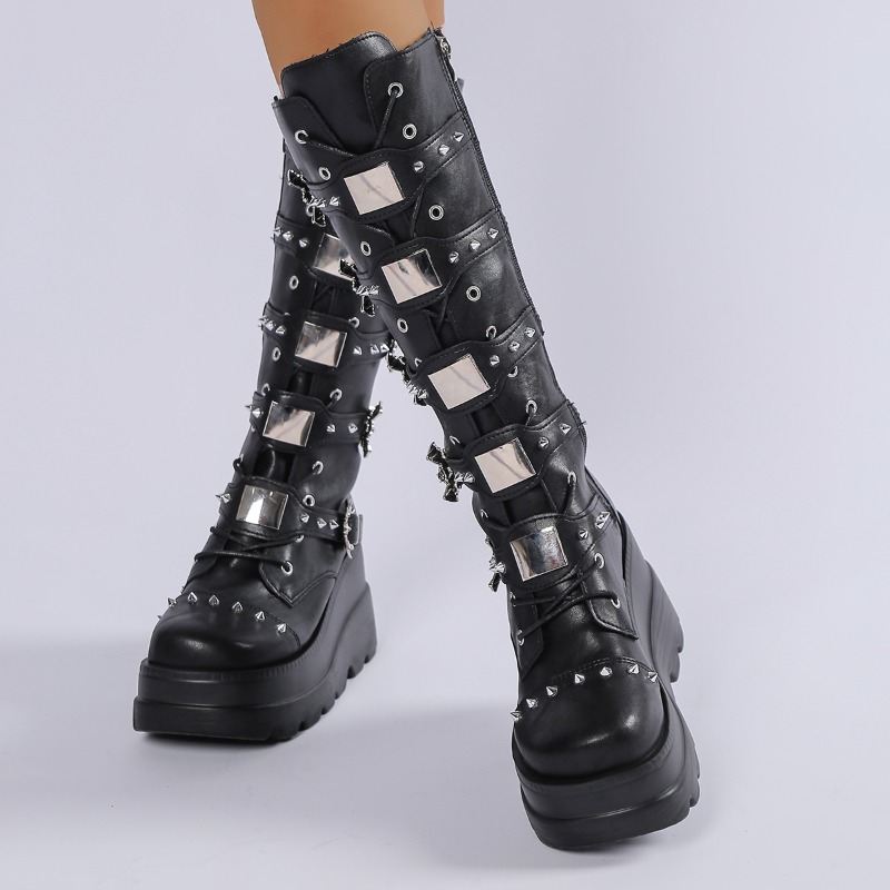 Schwarze kniehohe Stiefel für  – Knee High Boots Women Bewertung und Preis